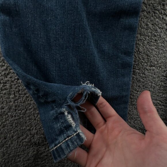 Miss Me Signature Rise Boot Cut Blue Denim Jeans Back Flap Pockets Women 26 - Picture 16 of 16